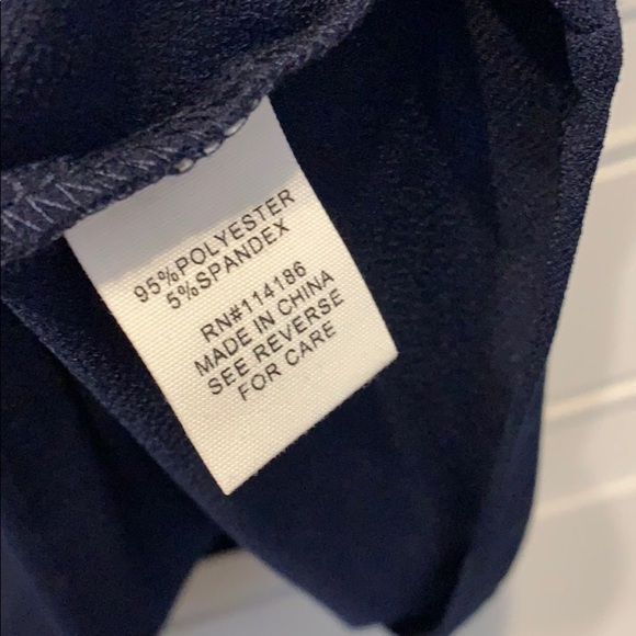 89th & Madison shirt lattice navy white NWT - Picture 4 of 6